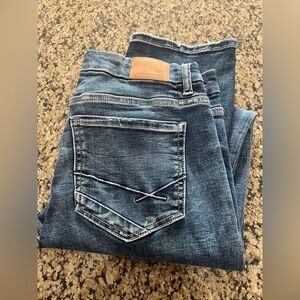 BKE PAYTON Women's Medium Blue Straight Leg Jeans with Pocket Stitch size 29